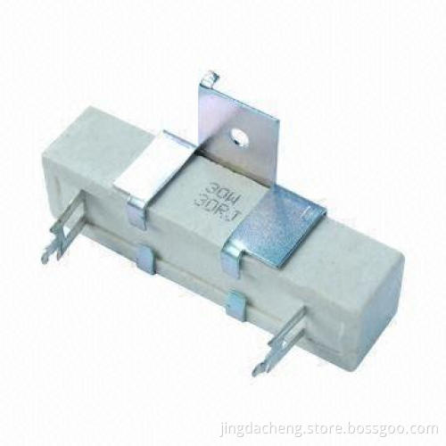 Ceramic encased cement resistor with high volume and high-temperature applications
